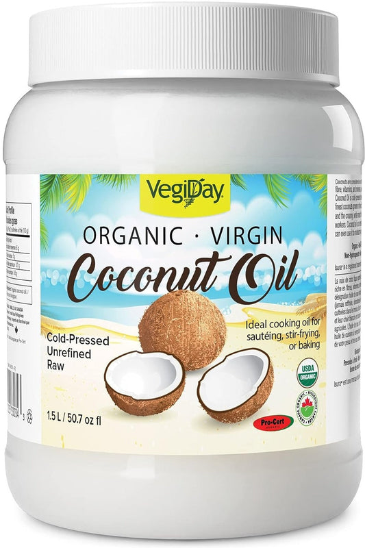 VEGIDAY Organic Virgin Coconut Oil (1.5 L)