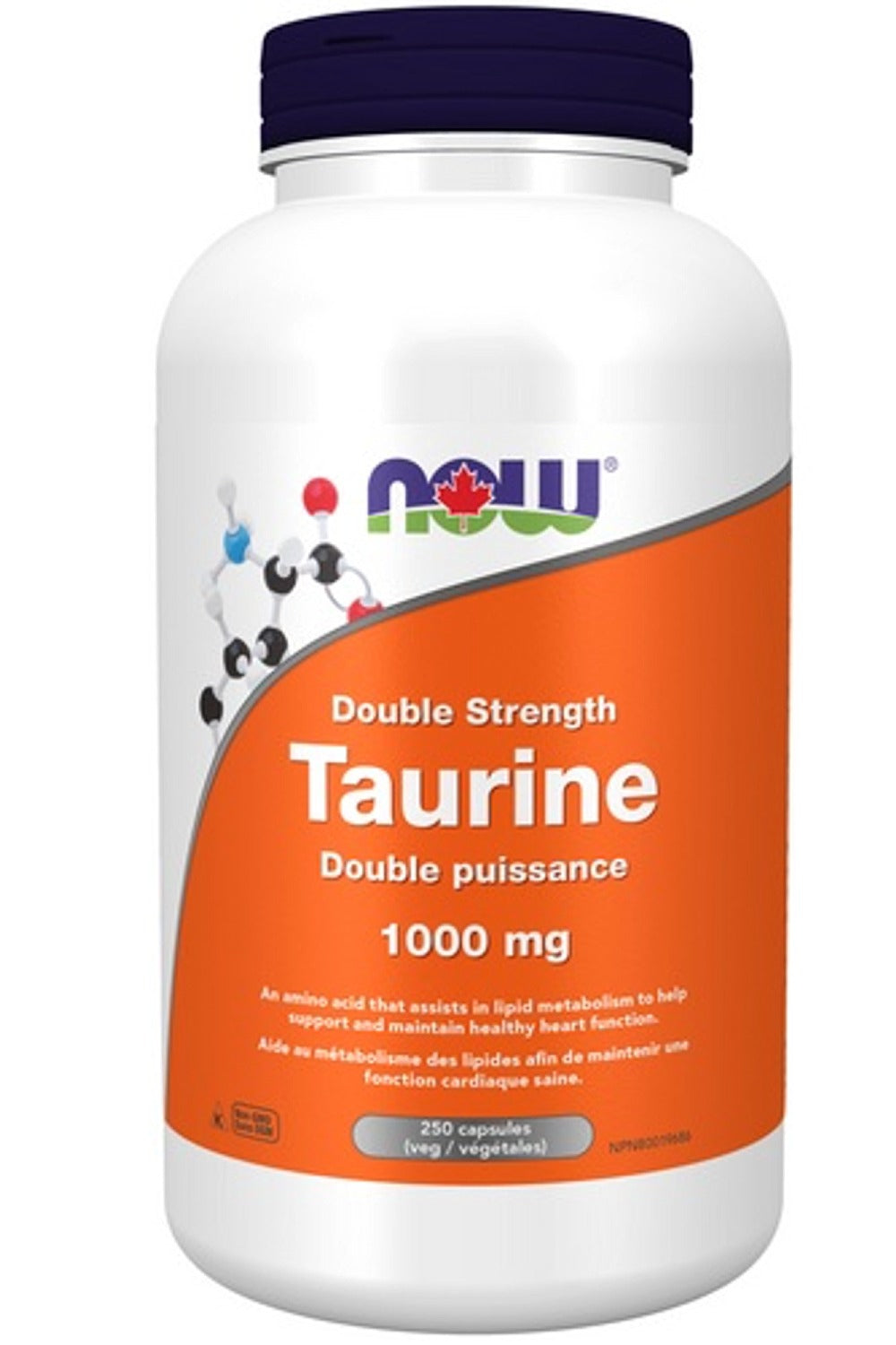 NOW Taurine (1000 mg - 250 Veg Capsules)