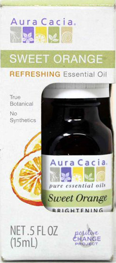 AURA CACIA Boxed Essential Oil - Sweet Orange  (15 ml)
