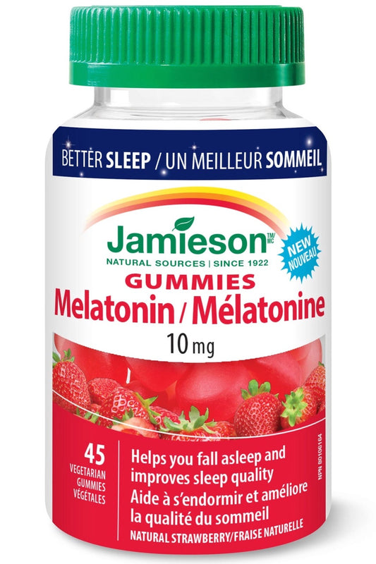 JAMIESON Melatonin 10mg (Strawberry - 45 gummies)