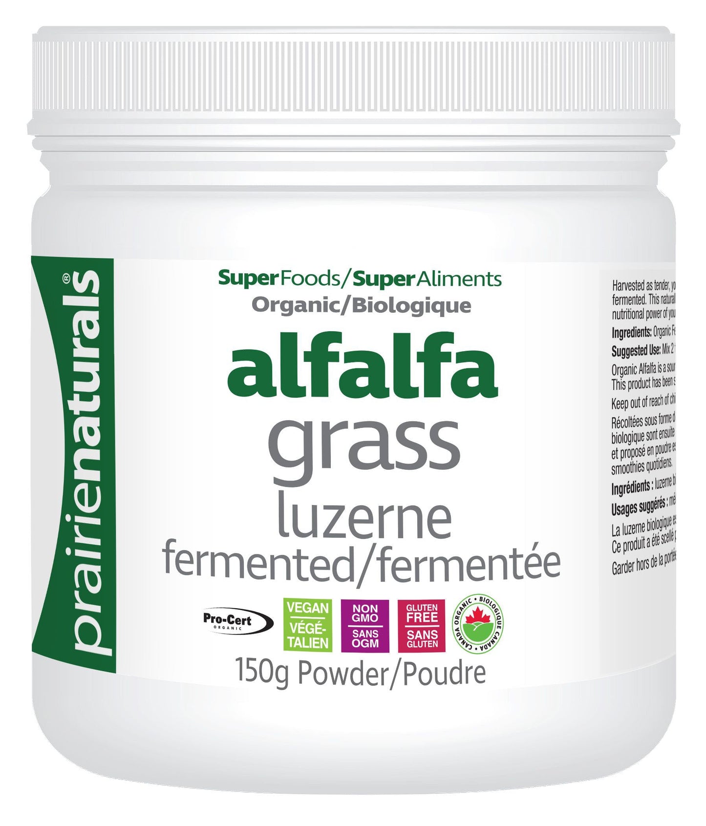 PRAIRIE NATURALS Alfalfa Grass (150 gr)