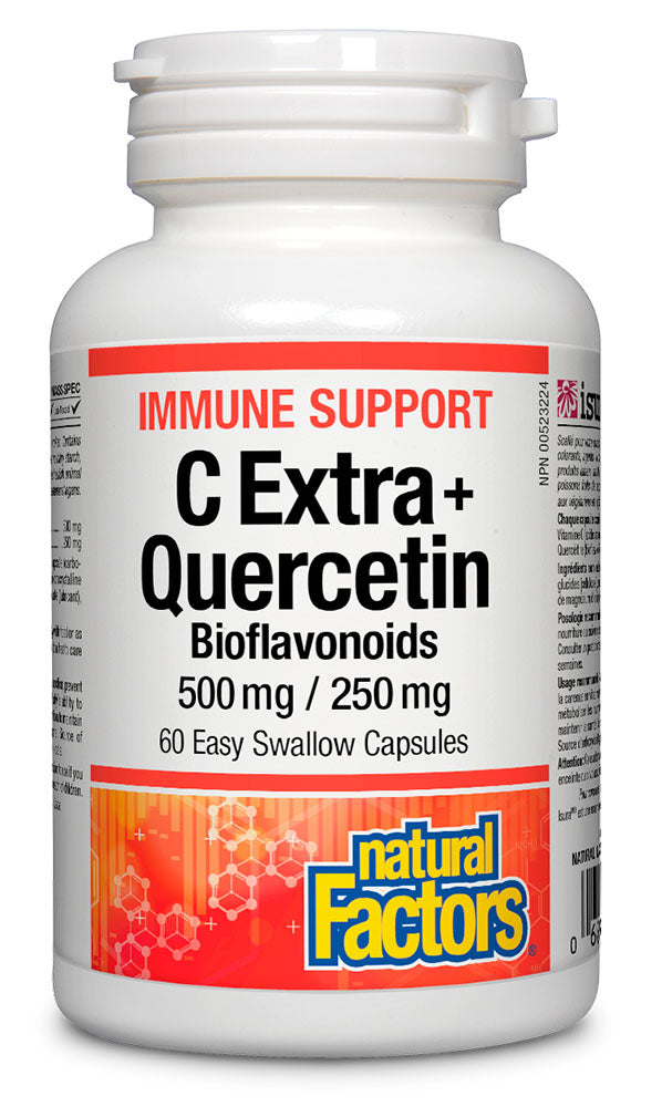 NATURAL FACTORS C Extra + Quercetin (500 mg / 250 mg - 60 veg caps)