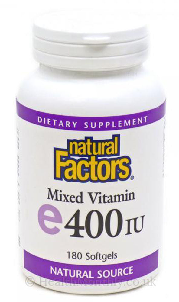 NATURAL FACTORS Mixed Vitamin E (400 iu - 180 sgels)