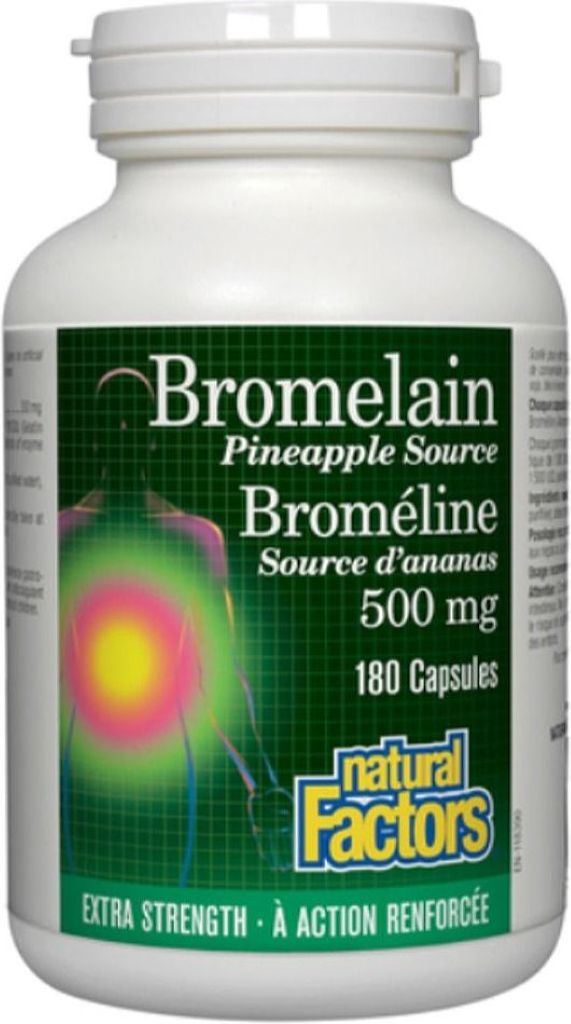 NATURAL FACTORS Bromelain Extra Strength (500 mg -180 caps)