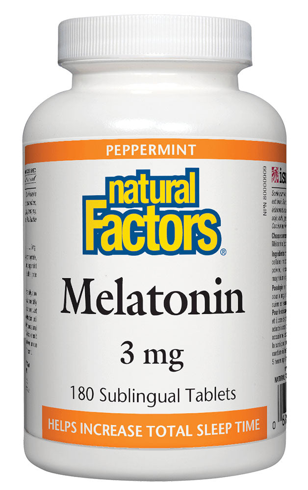 NATURAL FACTORS Melatonin (3 mg - 180 tabs)
