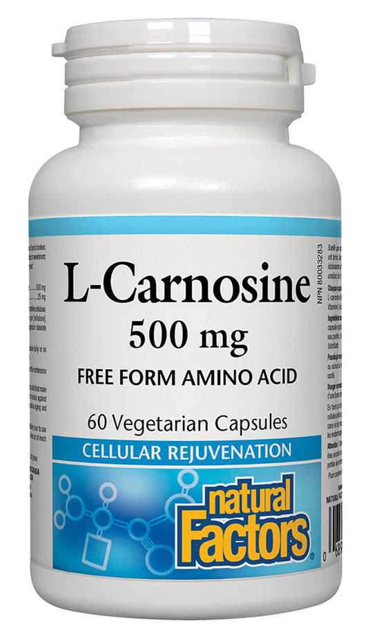 NATURAL FACTORS L-Carnosine (500 mg - 60 veg caps)