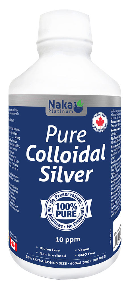 NAKA Platinum Colloidal Silver 10PPM (600 ml)