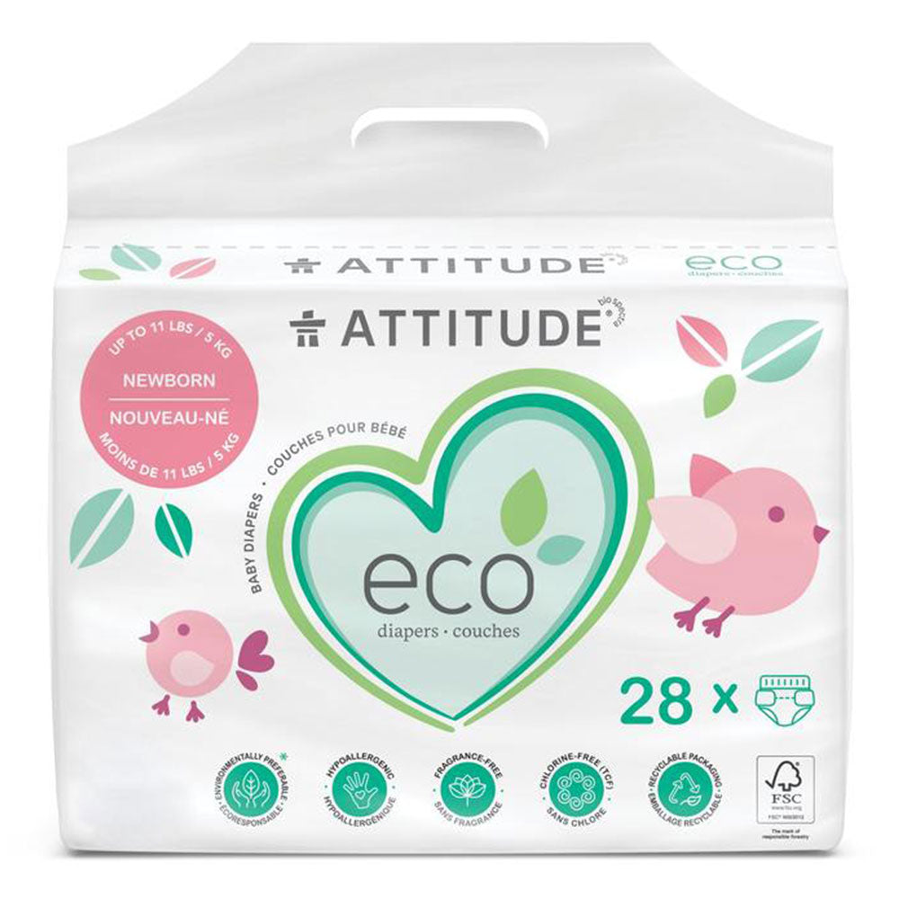 ATTITUDE Baby Diapers Newborn (Up to 5kg)