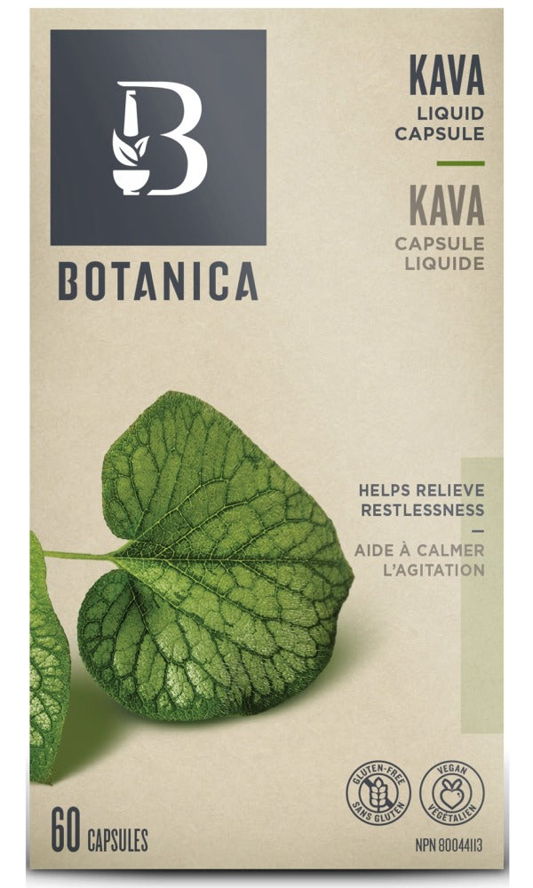 BOTANICA Kava Root Liquid Phytocaps (60 caps)