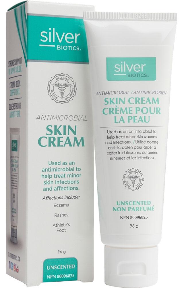 SILVER BIOTICS Antimicrobial Skin Cream (Unscented - 96 gr)