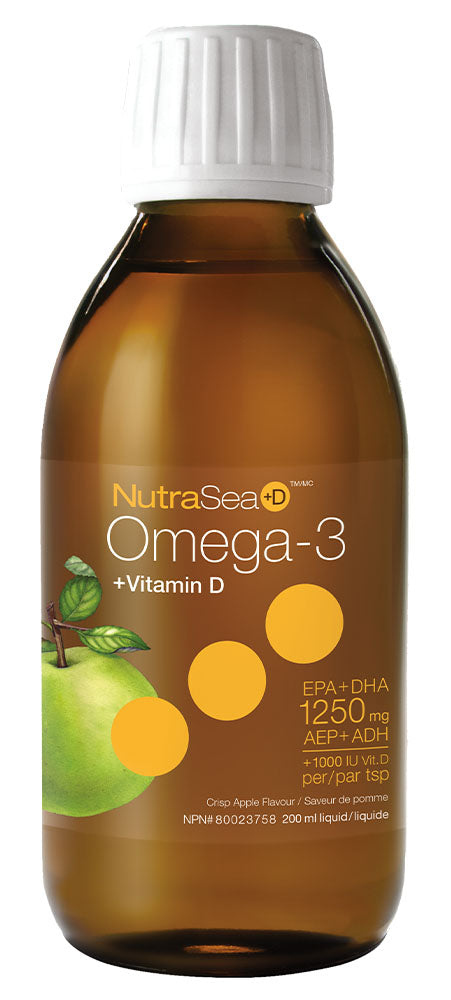 NUTRASEA +D Omega 3 (Crisp Apple - 200 ml)