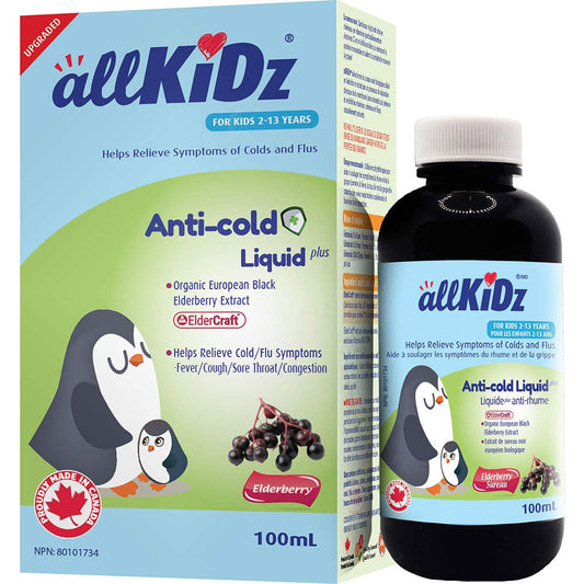 ALLKIDZ NATURALS Anti-Cold Liquid Plus (Elderberry - 100 ml)